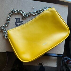 Furla Vibrant Yellow Chain shoulder bag